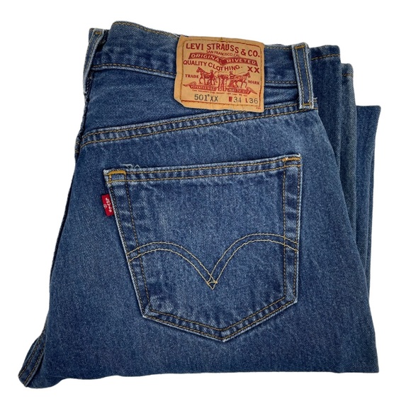 LEVI’S 501XX VINTAGE Button fly premium jeans WAIST 32 - Picture 12 of 13